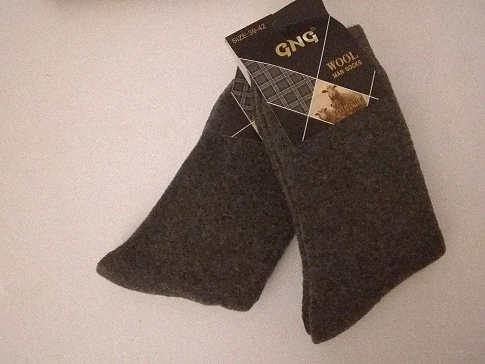 2 PAAR Herren Angora Socken Wollsocken + uni+ + Größe 39-42/ 43-46 + Nr. 609-615