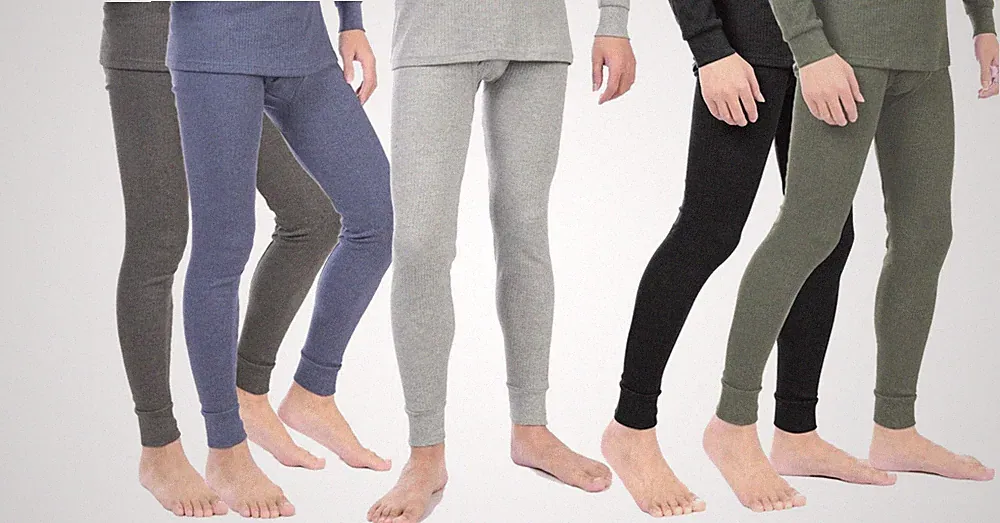 2 Stück Herren Thermo Unterhose Lang Skiunterwäsche Baumwolle Neu & ohne OVP