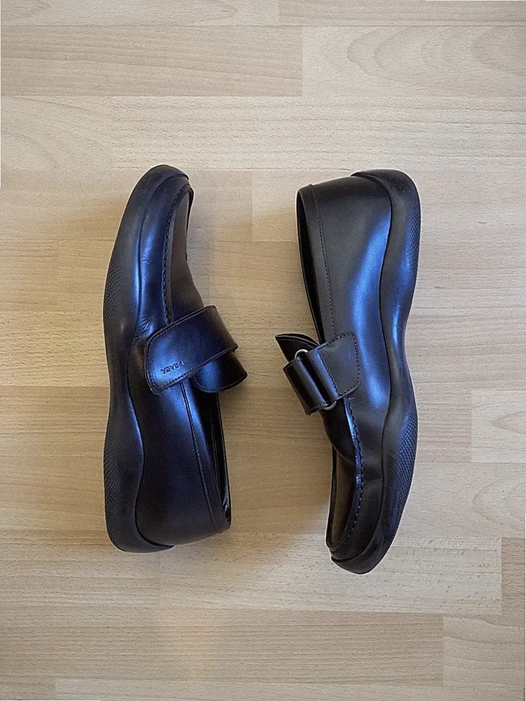 2000‘s Prada Velcro Loafer In Size 43
