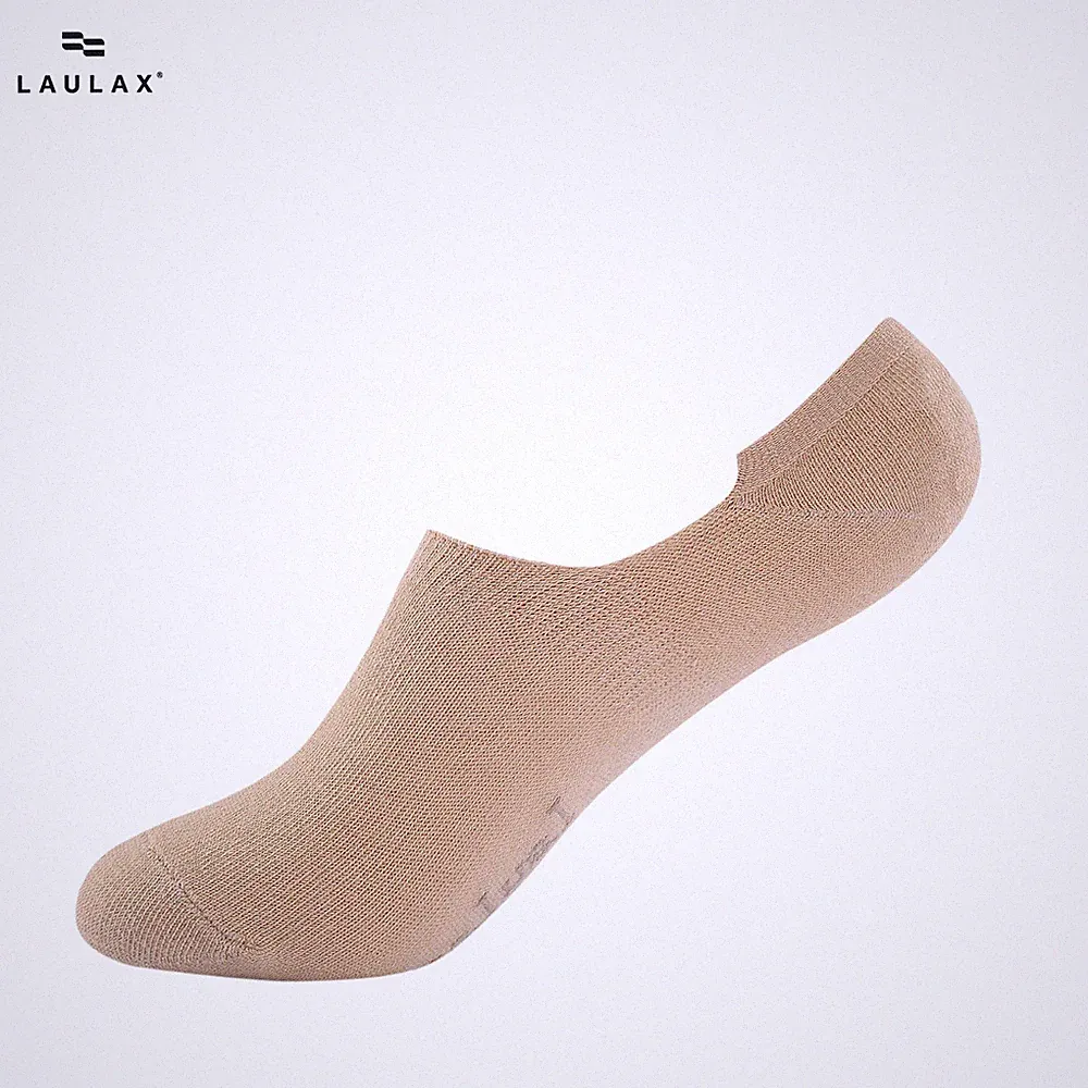 4 Paar Laulax Herren Unsichtbarkeit Socken uni knöchelfeinste Baumwolle schwarz weiß grau