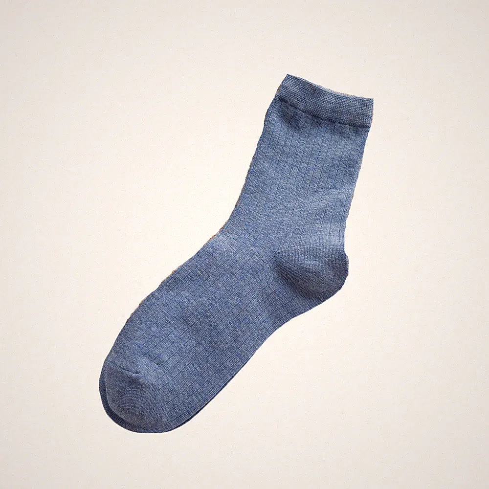 5 Paar Damen Baumwolle Gestreift Halbhohe Socken Stretch Sport Sommer Strümpfe