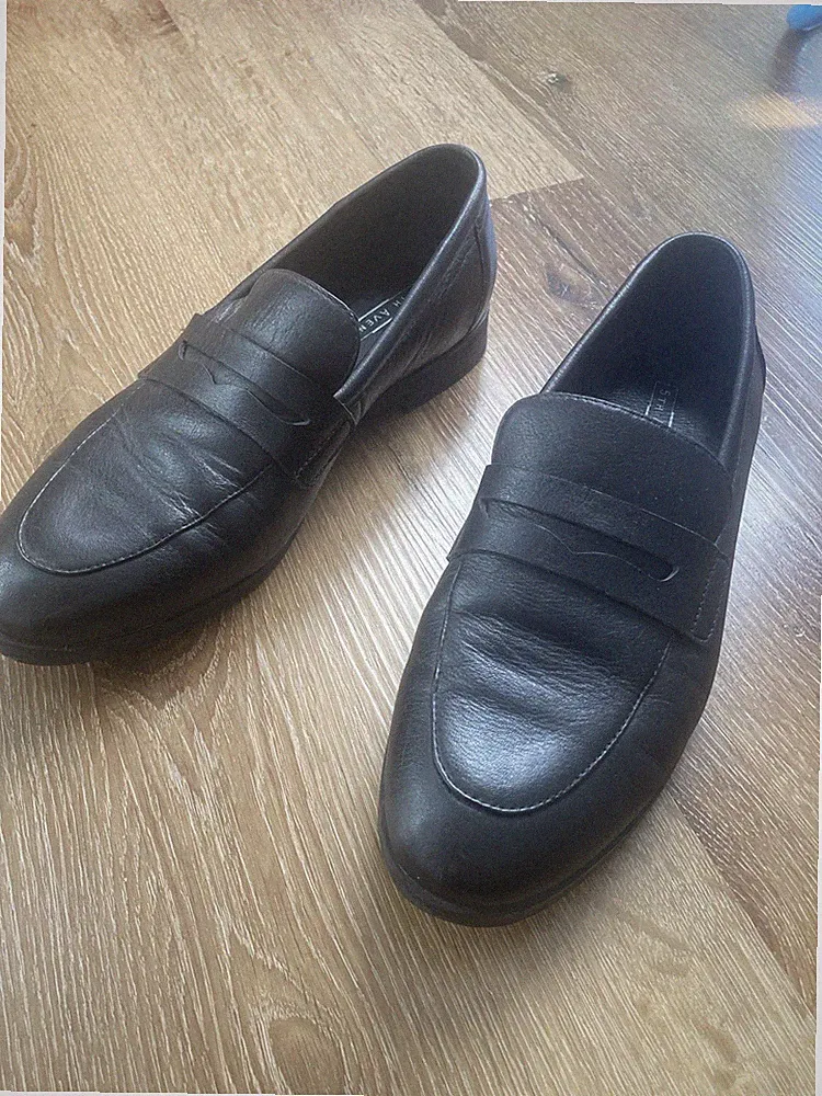 5th Avenue Damen Loafer Leder schwarz Größe 36