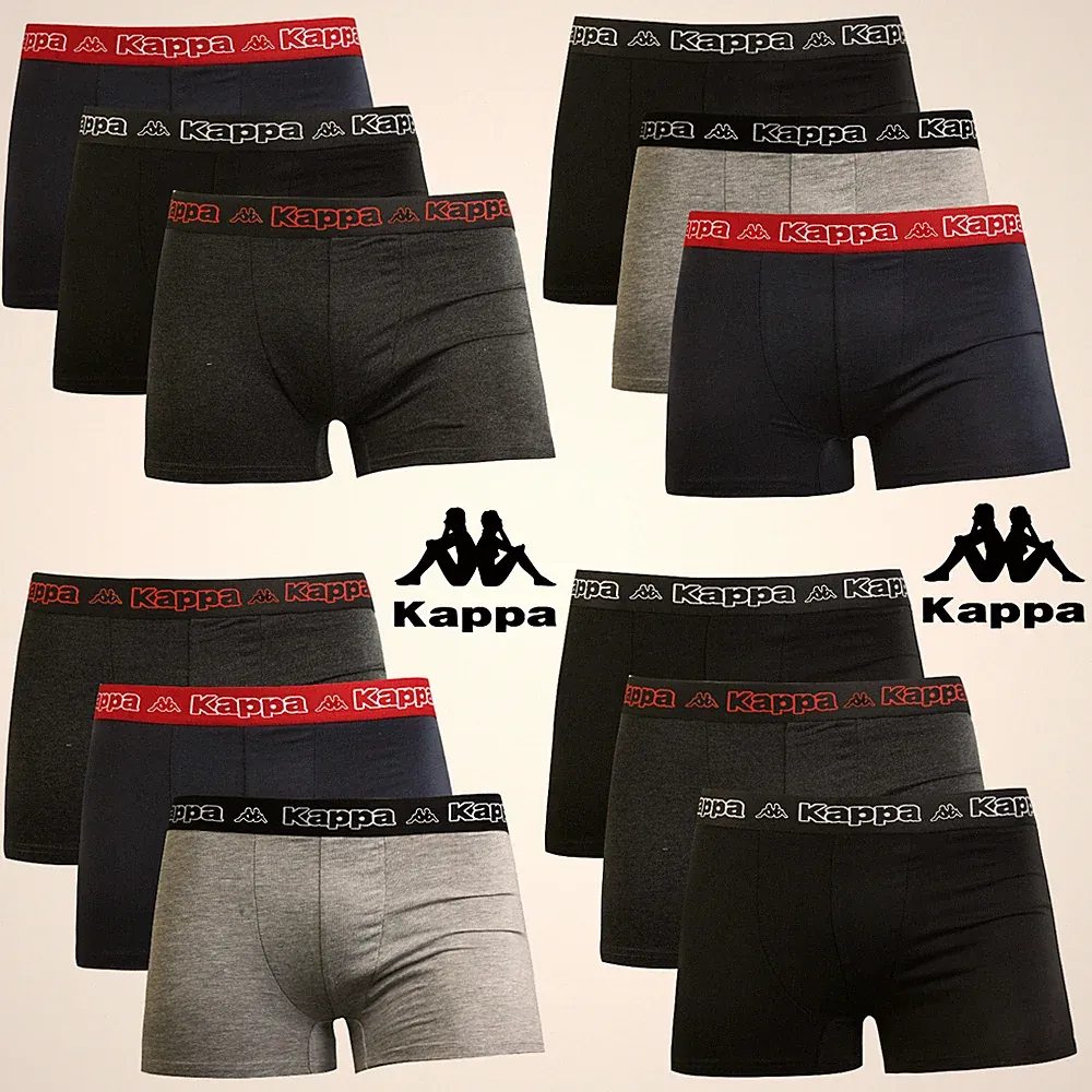 6 bis 20er-Pack Kappa Boxershorts Herren Retroshorts Baumwolle Unterhose Paket