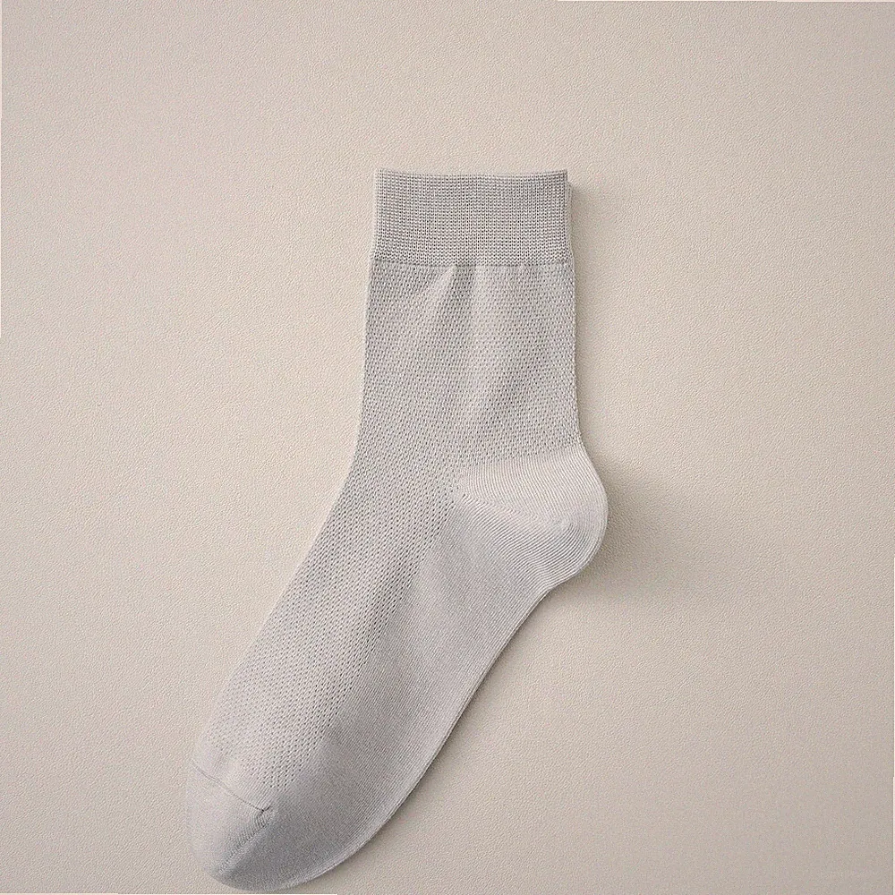 7 Paar Halbhohe Herren Sports Socken Baumwolle Atmungsaktiv Netz Sommersocken