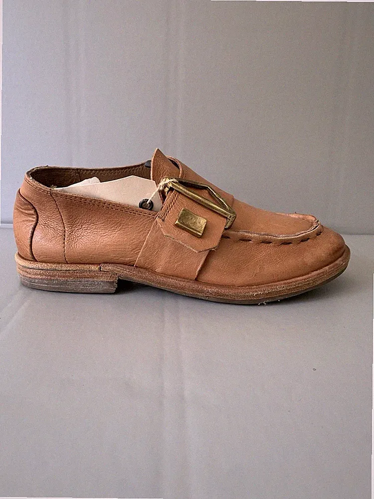 A.S.98 Airstep Damen Leder Loafer Braun Gr. 36 Neu