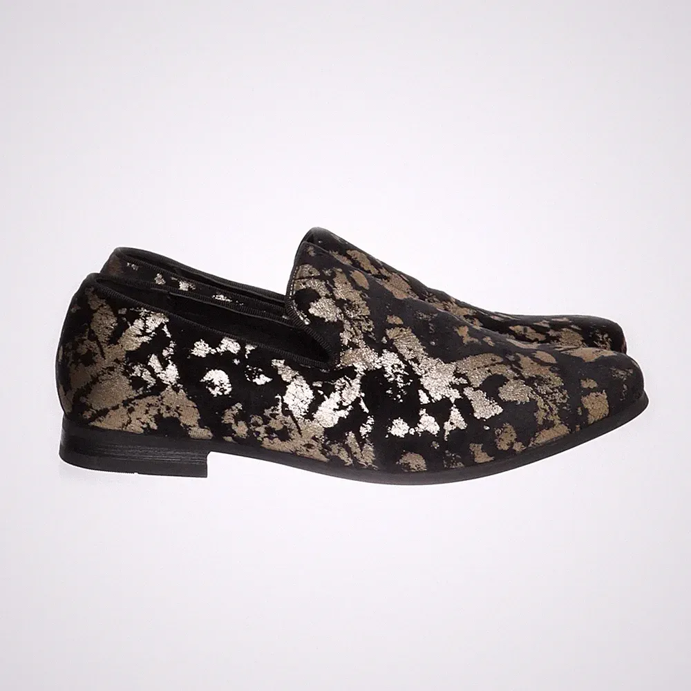 Aardman, Loafers, Größe: 46, Schwarz/Gold, Herren #DZd