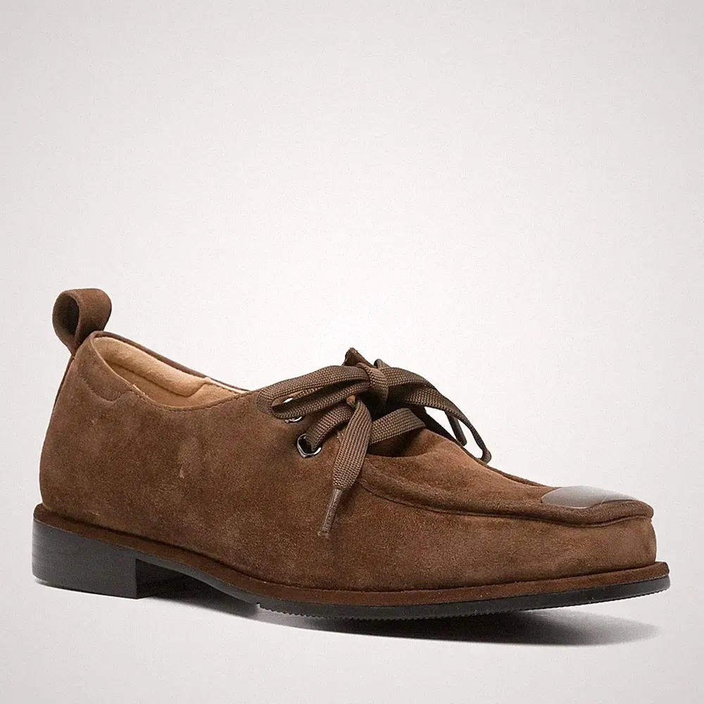 Adrianna Feretti Damen Braune Wildleder Loafer Elegant AF6040-26104LBRW