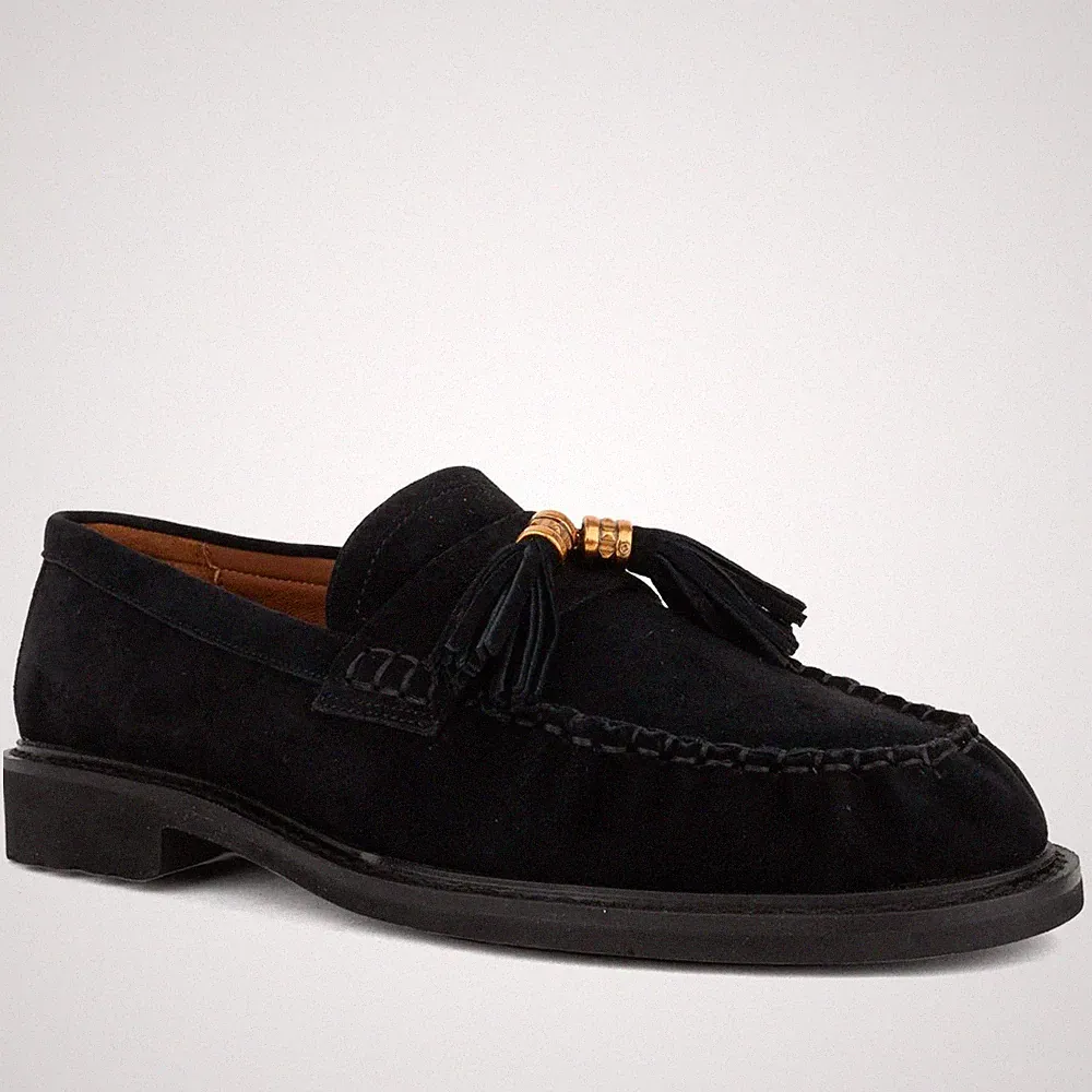 Adrianna Feretti Damen Schwarze Wildleder Loafer Freizeit AF6040-25207BRW