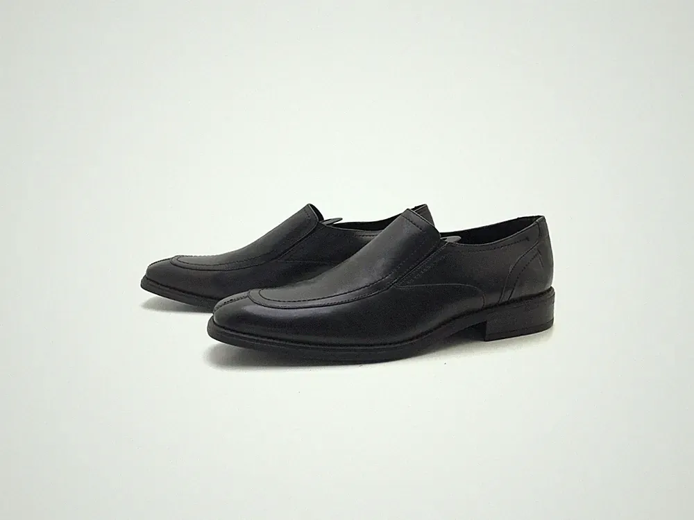 Aflexia Herren Halbschuh Slipper Loafers Comfort Schwarz Gr. 43 (UK 9)