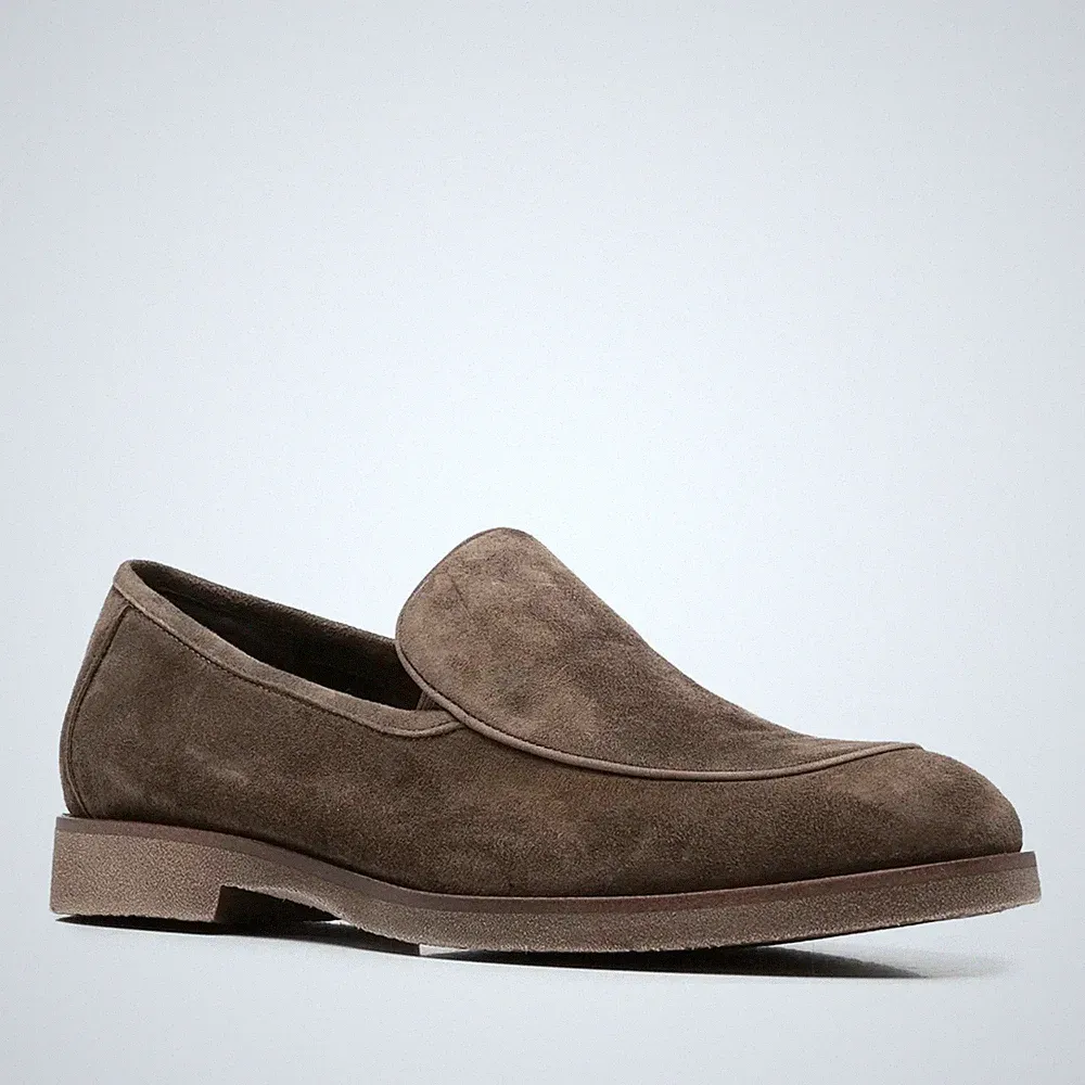 Alberto Gozzi Herren Braune Wildleder Loafer Elegant AG6041-26104BRW