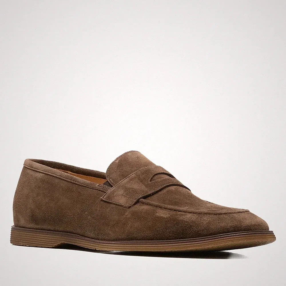Alberto Gozzi Herren Braune Wildleder Loafer Elegant AG6041-26110BRW