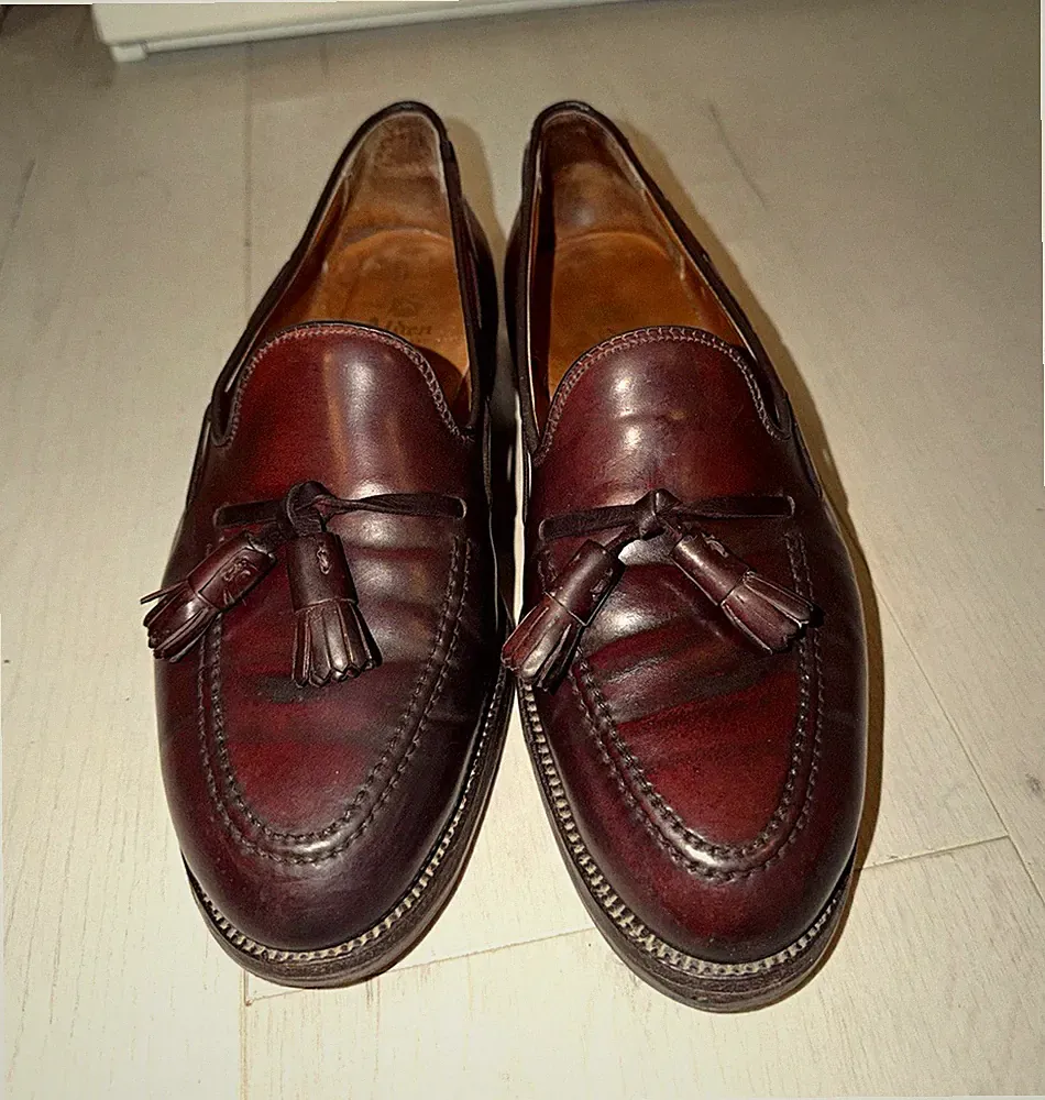 Alden 563 Tassel Loafer Herren Echtes Shell Cordovan 7,5 D