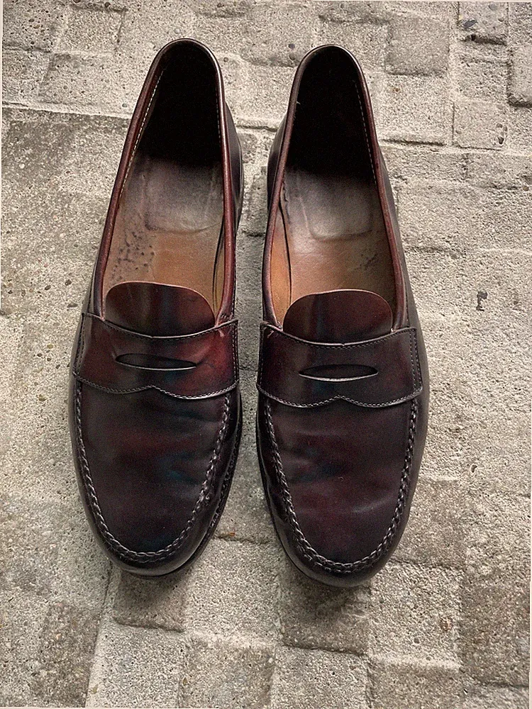 Alden Penny Loafer Halbschuhe Braun 44 Sehr Hochwertig