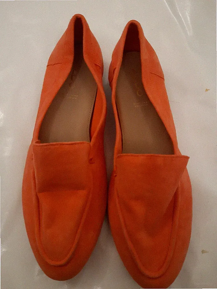 Aldo Damenschuhe. Halbschuh. Lachsrosa Wildleder. Flache Größe 5 Eur 38