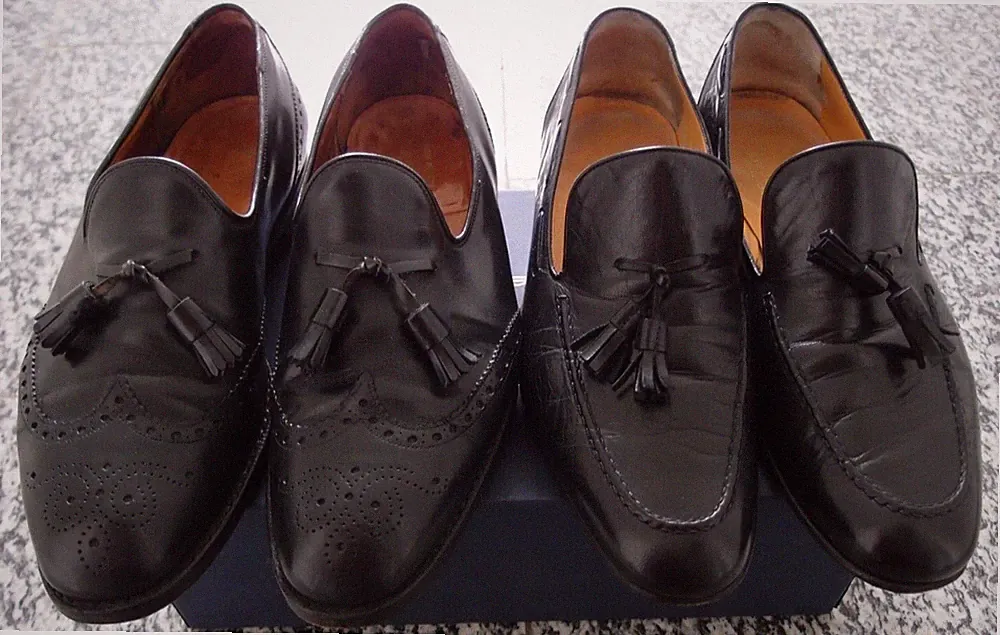 ALEXANDER 40,5 41,0 UK 8 schwarz LEATHERMAN Laufschuhe Slipper Mokassins Loafer