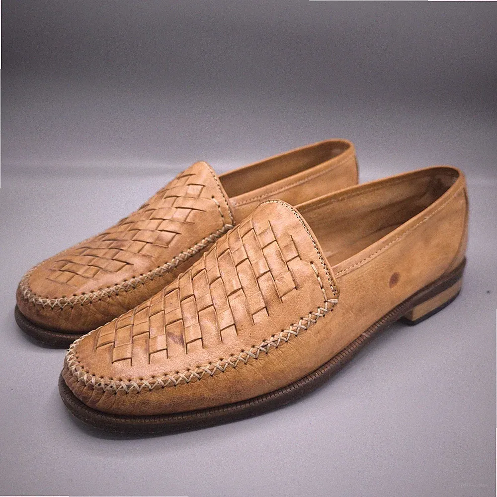 Alfani Gr 42 Herren Halbschuhe Slipper Loafer Elegant UK 8,5 Sehr Gut 200