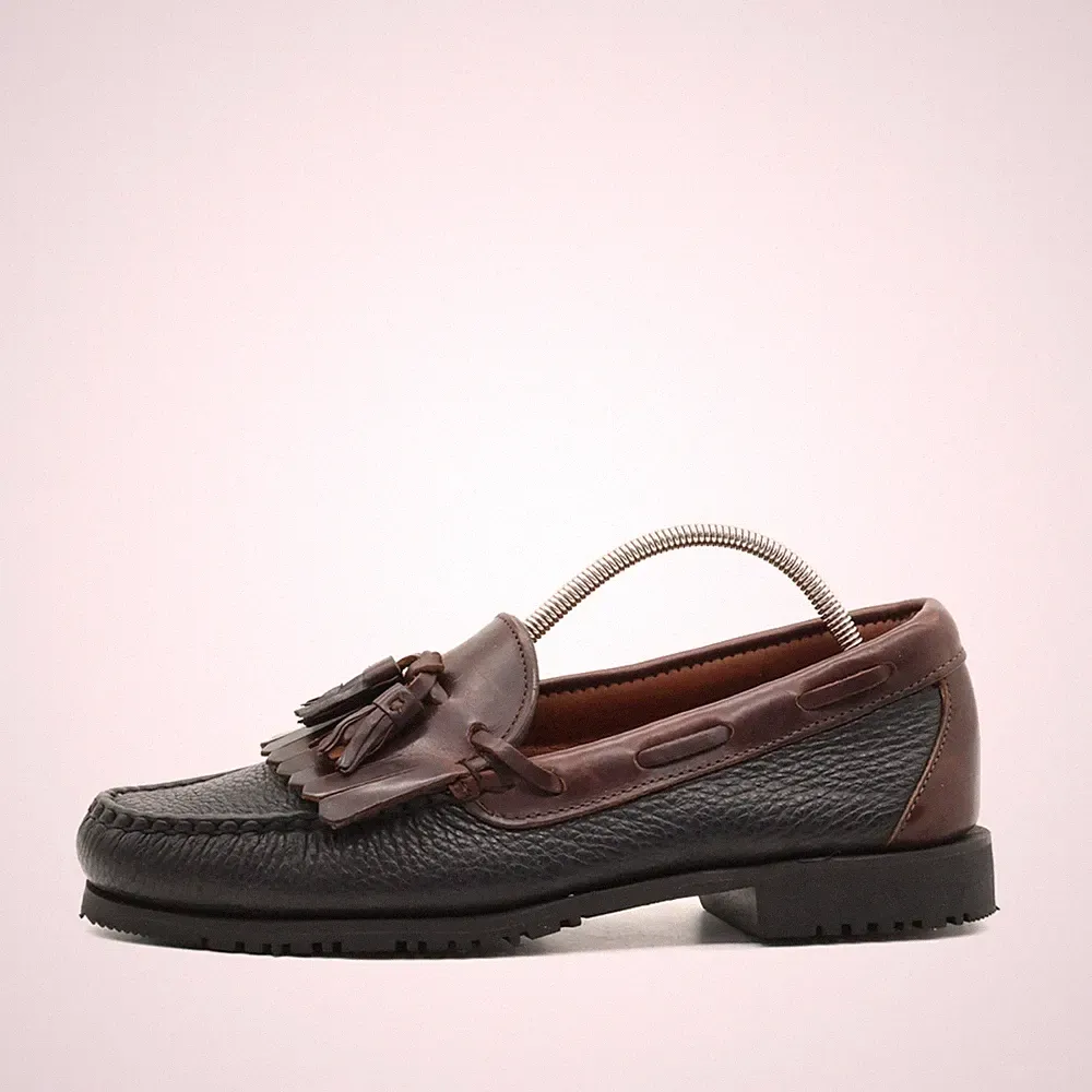 Allen Edmonds Damen loafer EU 39 quasten dunkelbraun schwarz handgenäht