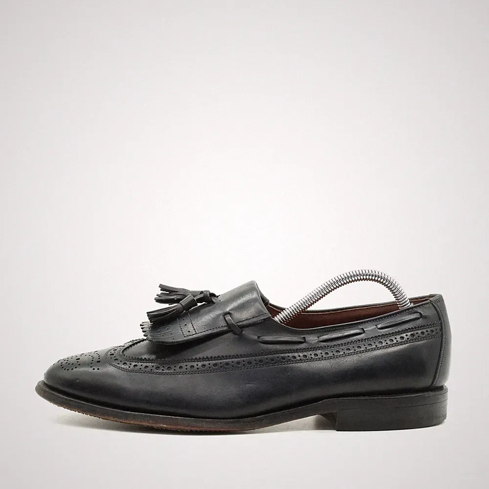 Allen Edmonds Herren Loafer EU 43,5 Tassel Schwarz Brogue, Handgefertigt