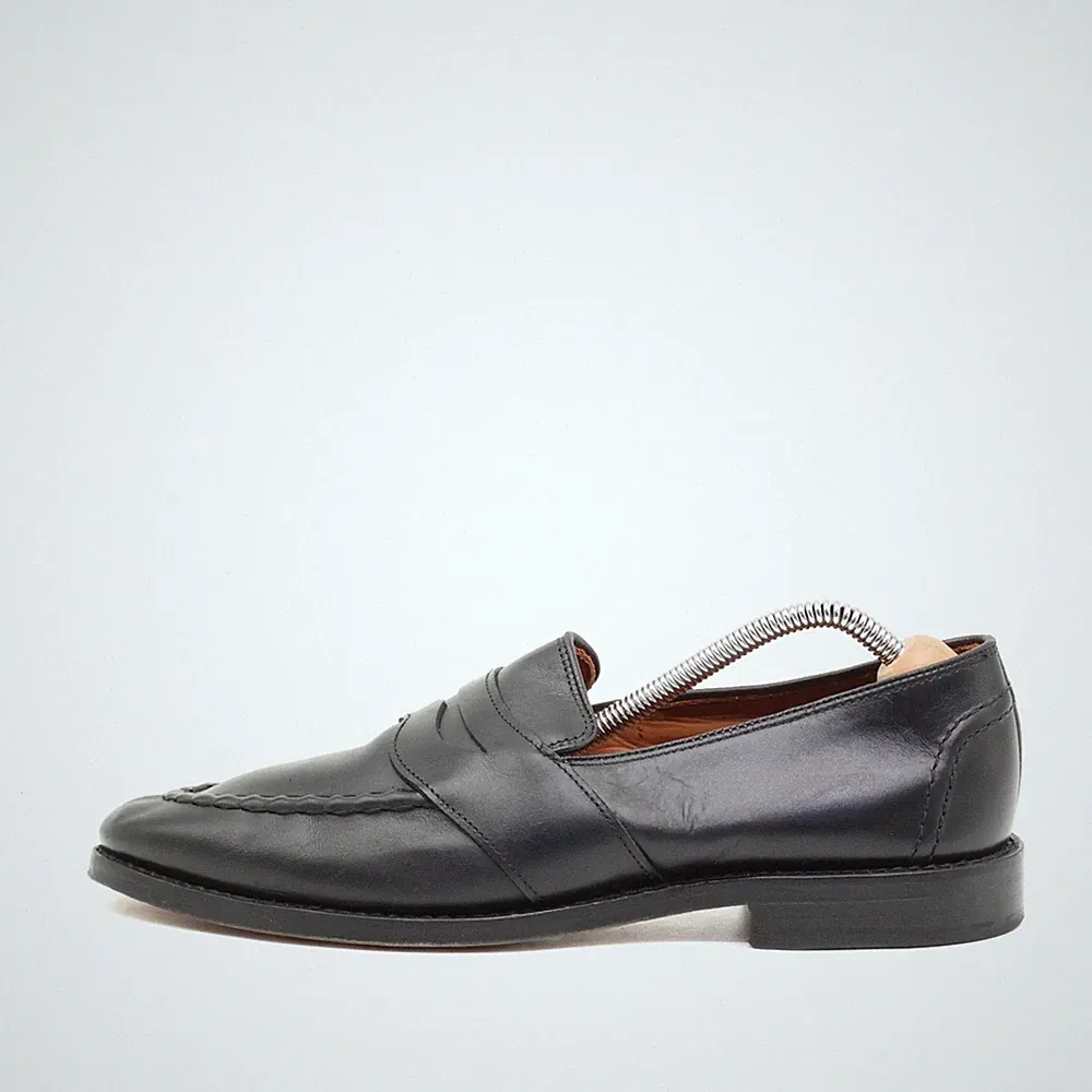 Allen Edmonds Herren Penny Loafer Schwarz Leder Welt Slipper EU 41,5
