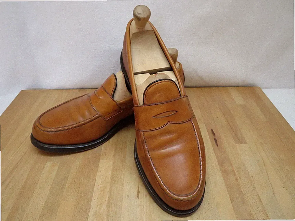 Allen Edmonds Penny Loafer Cole Gr. US 10,5 / EU 44,5 Ocker Braun Top Mokassin