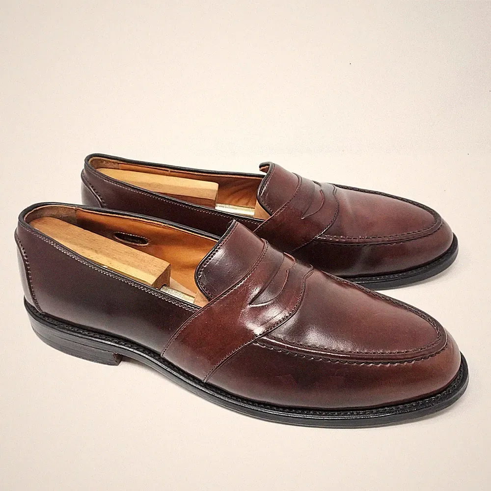 Allen Edmonds Randolph Full-Strap Penny Loafer Burgundy Cordovan EU45,5 US11,5D