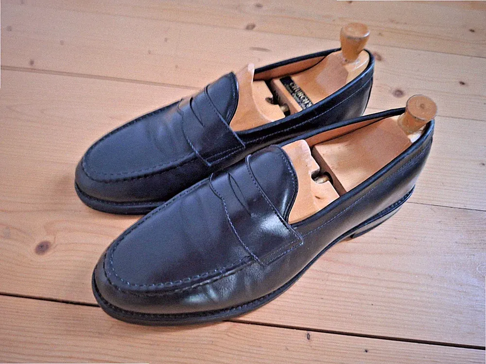 Allen Edmonds US 9,5/42 Penny Loafer schwarz Modell Cole wenig getragen