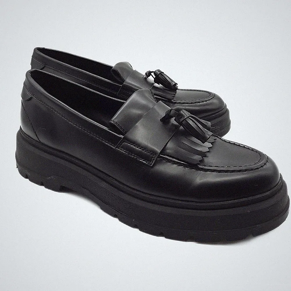 Amazon Essentials Herren Schuhe Kleidung Dress Loafers Eleganz Schwarz Kunstlede