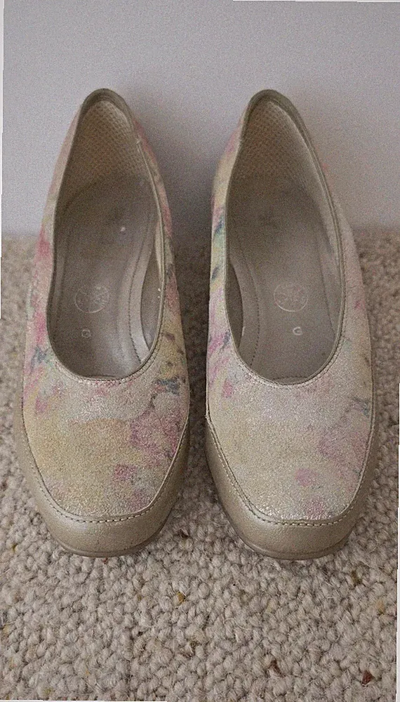 Ara Damen Slipper Bedruckte Schuhe Halbschuhe Pumps EU 37 UK 4 G