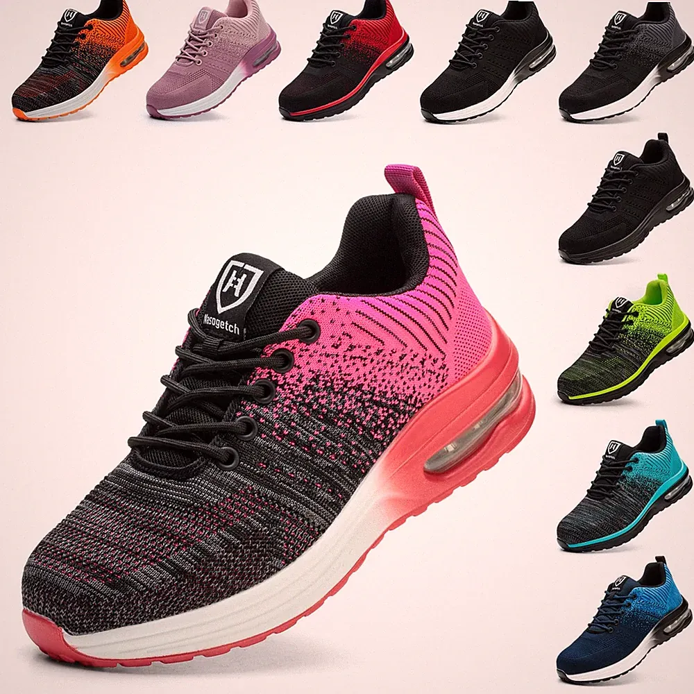Arbeitsschuhe Herren Sicherheitsschuhe Damen Leicht Sportlich Stahlkappenschuhe