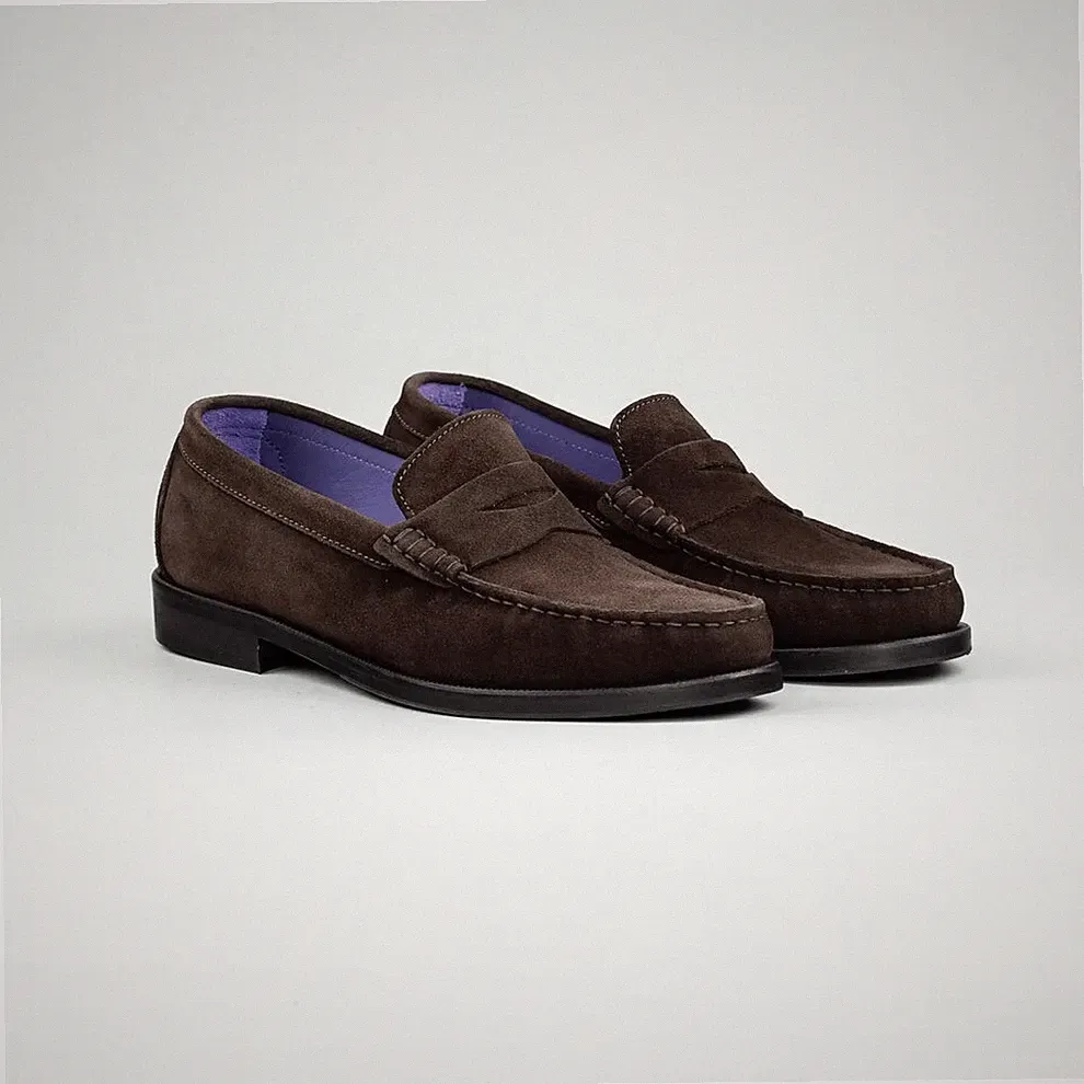 ARUCI VELOUR.T.MORO-Loafer für Damen, EU 39, Dunkelbraun, 9351