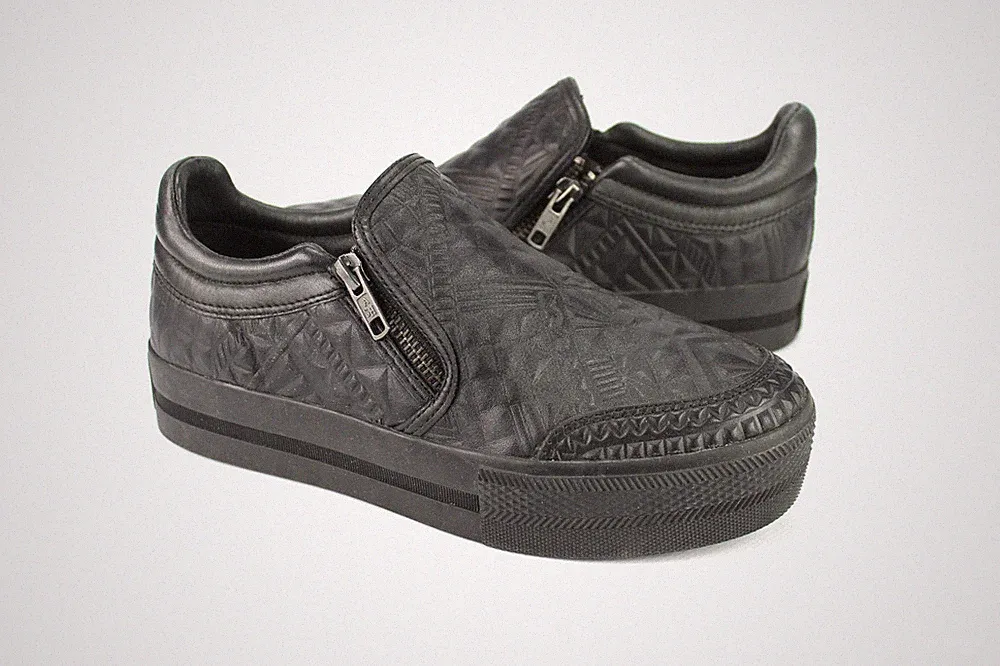ASH Gr.37 Damen Halbschuhe Slipper Sneaker Loafers Schwarz UNGETRAGEN i 745