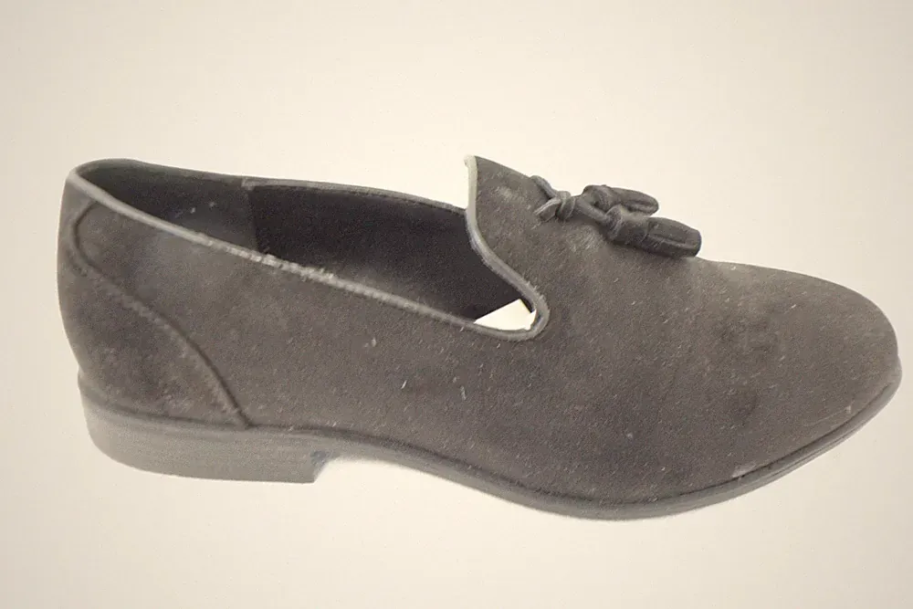 ASOS DESIGN Mokassins Herren Loafers Schuhe Wide Fit Schwarz UK8 Gr.42 Neu