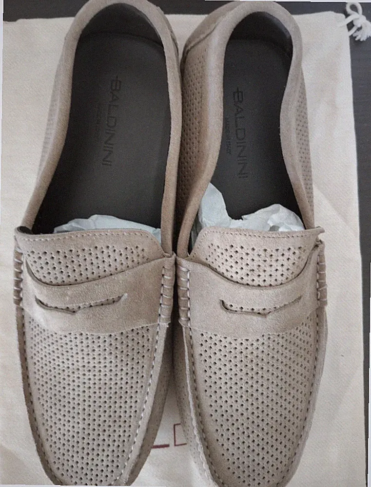 Baldinini Loafers 45 Wildleder perforiert
