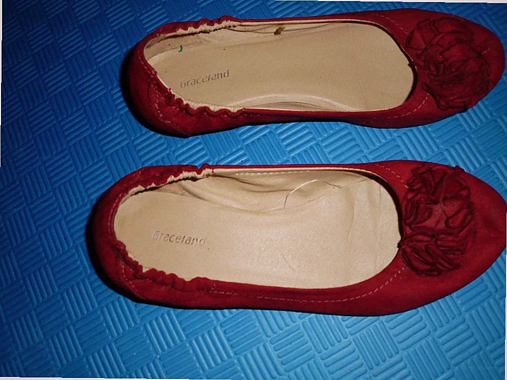 Ballerinas Loafer Graceland Rot Größe 39