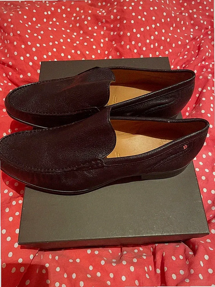 Bally Herren Schuhe Leder Loafer Mokkassin 46 (Größe 12)