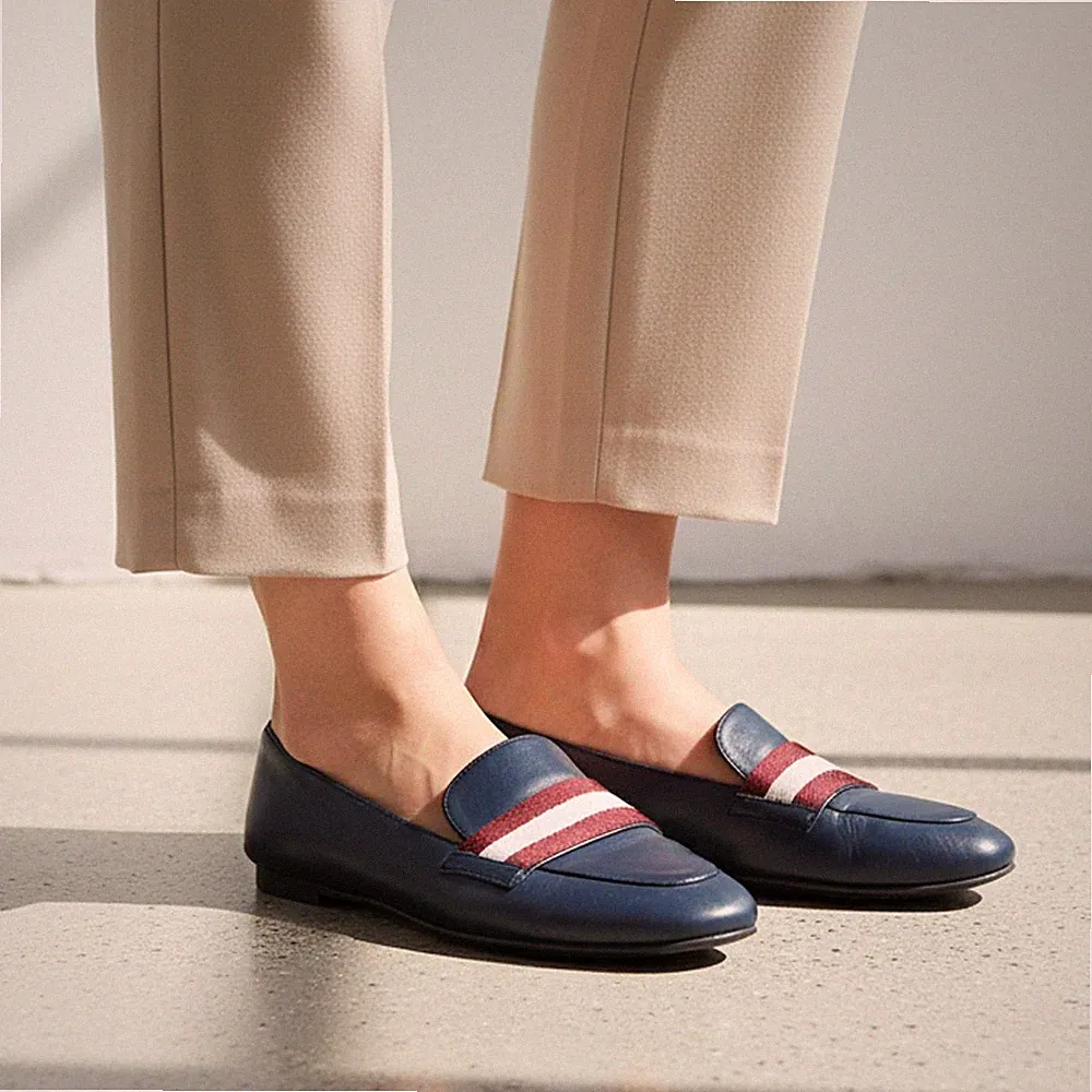 Rutschfest Leder-Loafer