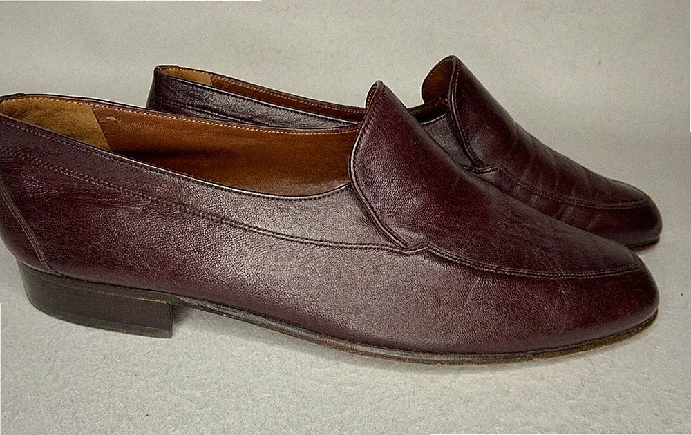 BALLY Parawet Schuhe Soft Dark Maroon Slipper Halbschuh Herren UK7,5 E EU41,5...