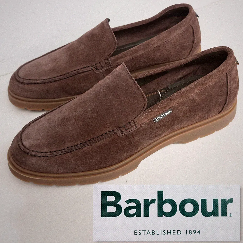 BARBOUR elegante Leder Halbschuhe, 42, Suede Loafer, Freizeitschuhe, casual