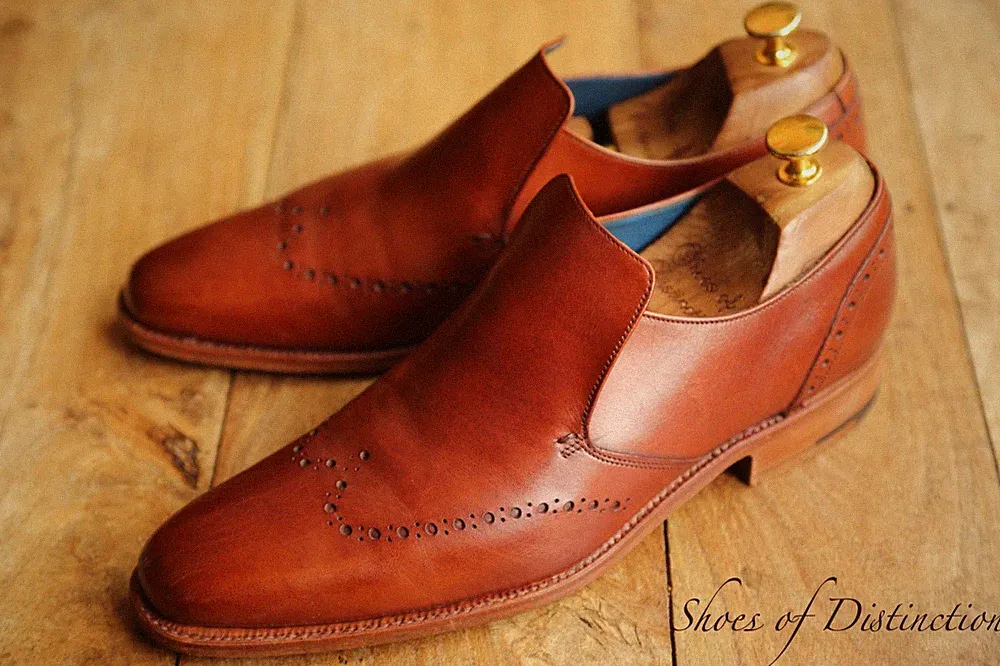 Barker Braun Leder Schuhe Halbschuhe Herren UK 7,5 F EU 41,5 US 8,5