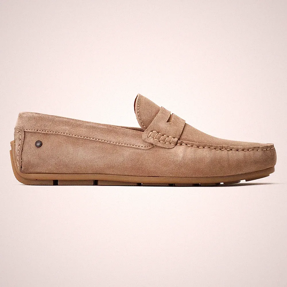 Base London Collins Herren Leder Slipper Komfort Freizeit Halbschuhe