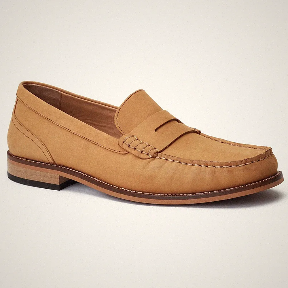 Base London Garfield Herrenslipper Aus Gebranntem Tan Leder