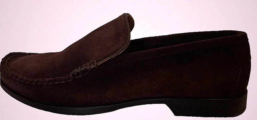Bass.H.Weejun&CO dunkelbraune Wildleder Halbschuhe UK 8 US 9 EU 42 REF H152 =