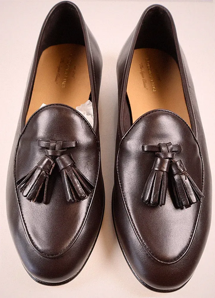 Baudoin & Lange Sagan klassische Halbschuhe mit Quasten (dunkelbraun, UK 5,5) neu im Karton UVP 515 £