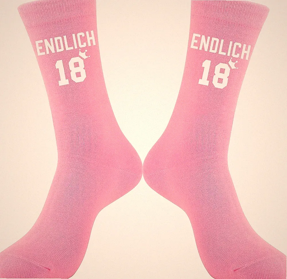 Belloxis Damen Socken 18. Geburtstag Geschenk Schwester Freundin Größe 39-42