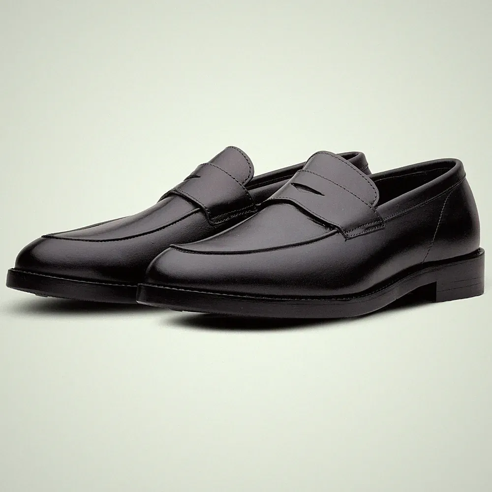 BENDING Herren Leder Penny Loafer