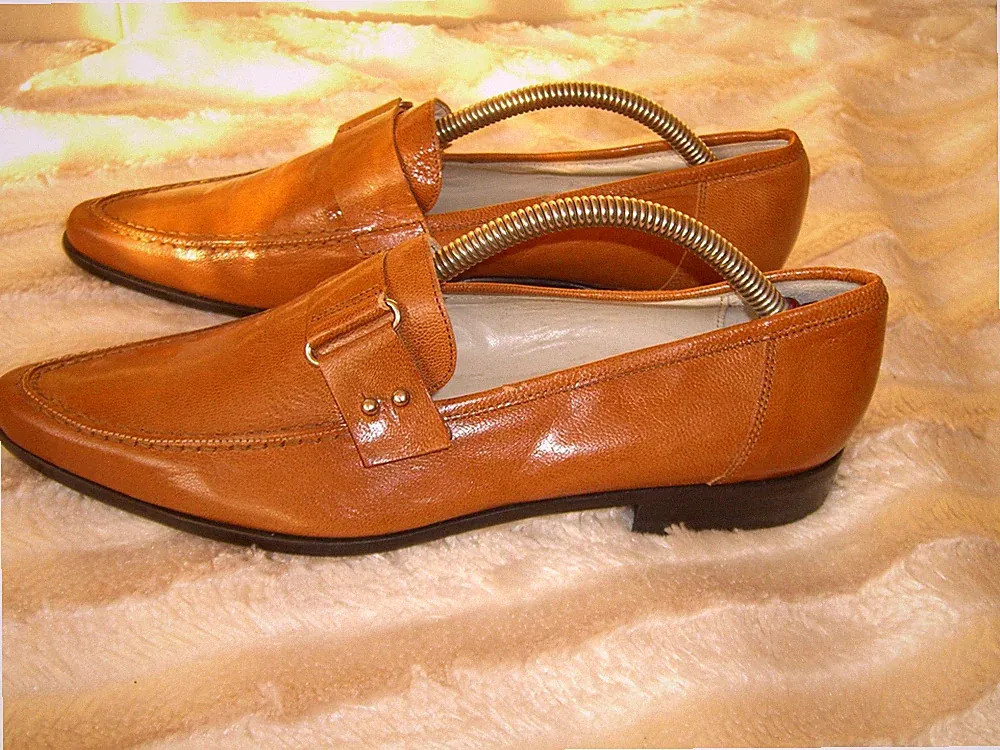 Bernd Berger Damen braun cognac Mokassins Loafer Leder Gr.37 Neu