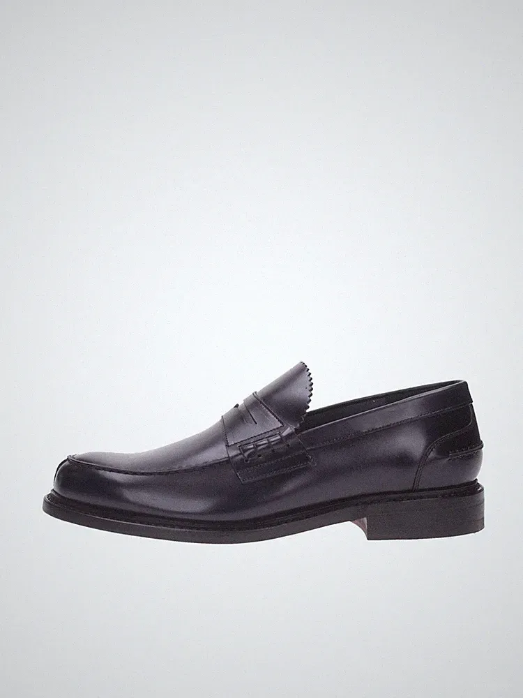 Berwick 1707 Herren Leder Halbschuh Blau 11020