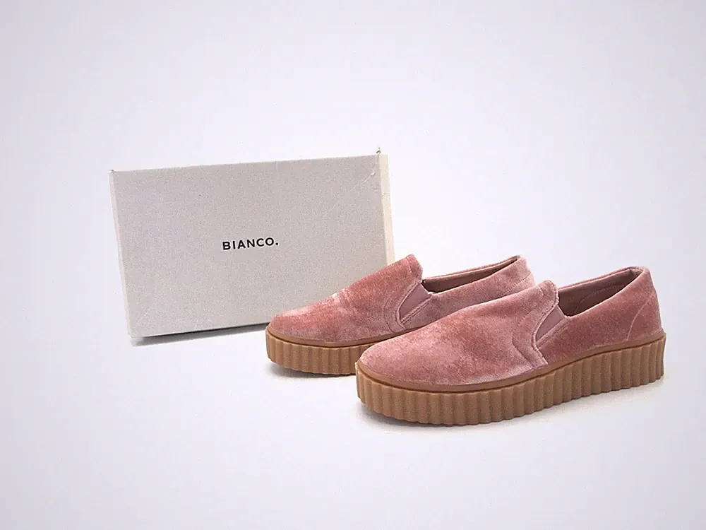 Bianco Damen Halbschuhe Slipper Loafers Comfort Rosa Gr. 41 (UK 7)
