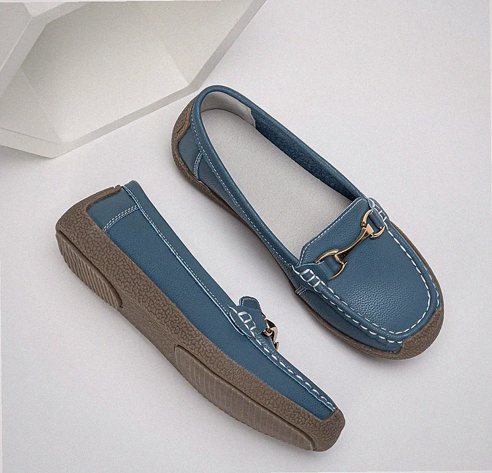 Für den Sommer Leder-Loafer