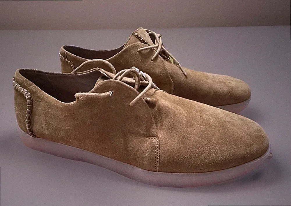 Bnwt Osprey Tan Brown Suede Leather Men’s Shoes Size 9 EU 43